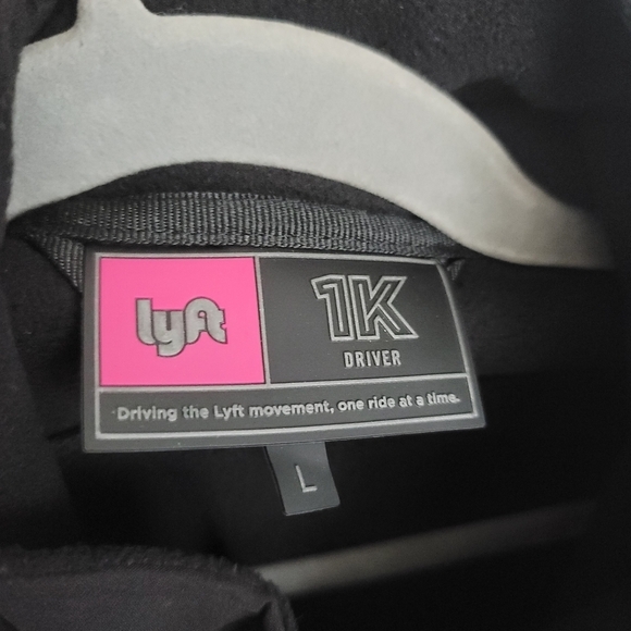 LYFT Adult Large Black Full Zip Driver Jacket - Picture 3 of 8